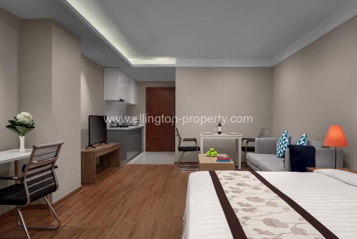 Studio Serviced Apartment For Rent In Koh Pich - Ellington Property