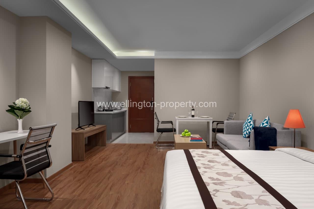 Studio Serviced Apartment For Rent In Koh Pich - Ellington Property