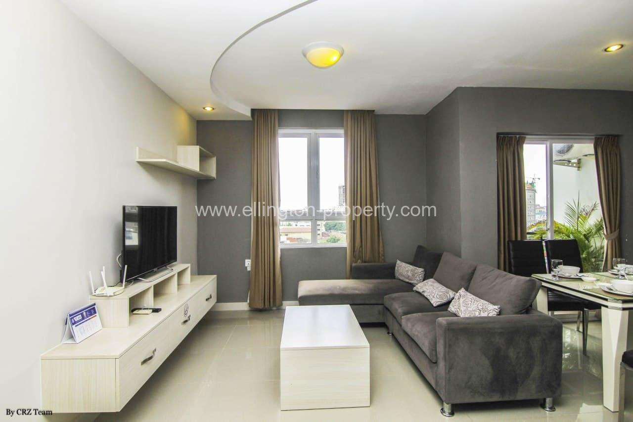 1 Bedroom Serviced Apartment For Rent Tuol Kork - Ellington Property