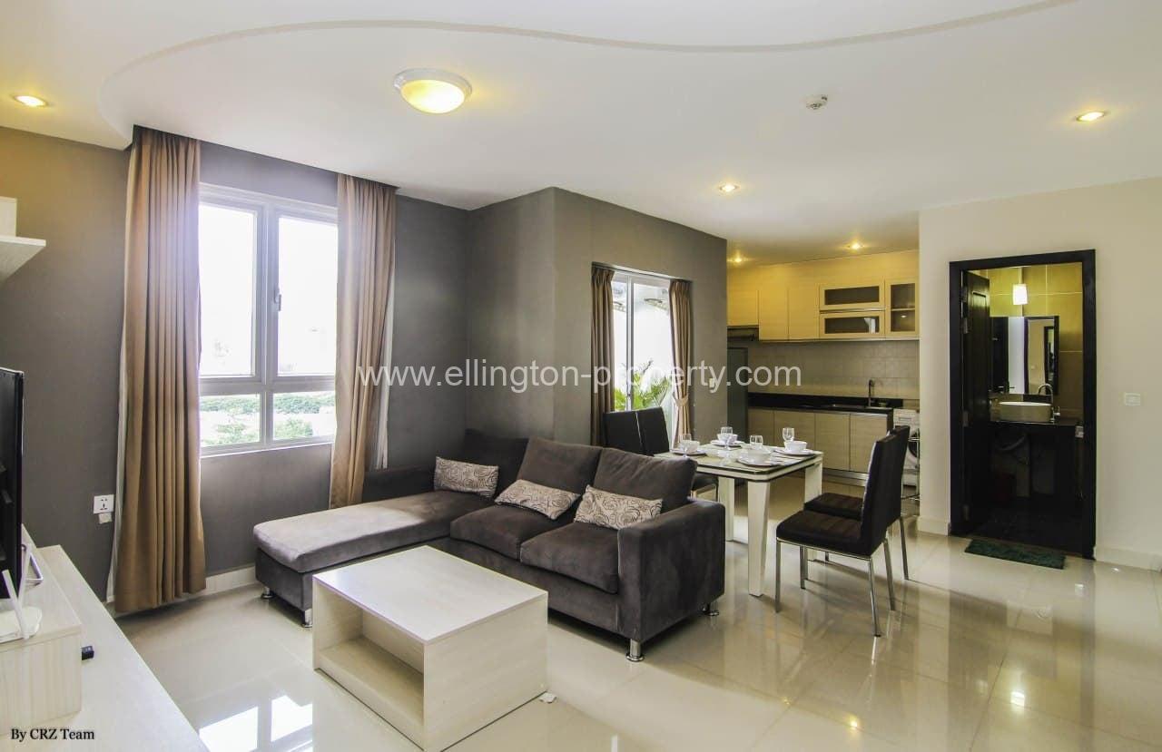 1 Bedroom Serviced Apartment For Rent Tuol Kork - Ellington Property