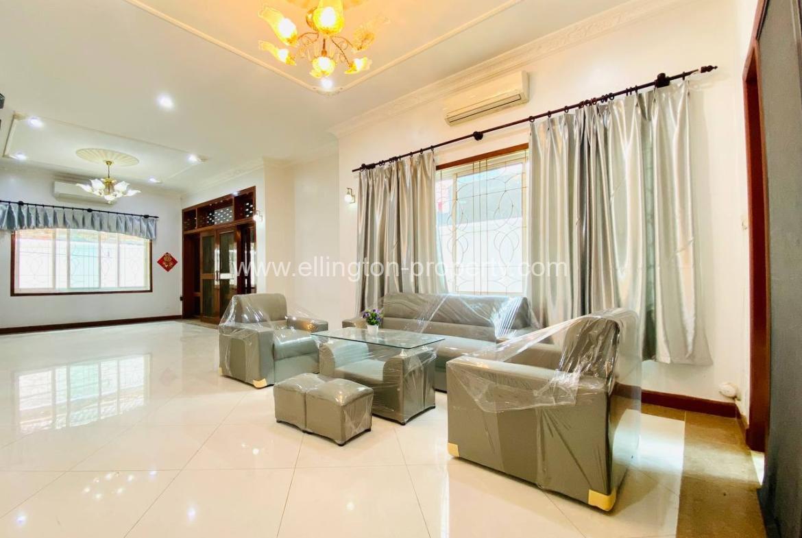 5 Bedrooms Villa Available For Rent Location In Tonle Bassac Id S2055 - Ellington Property