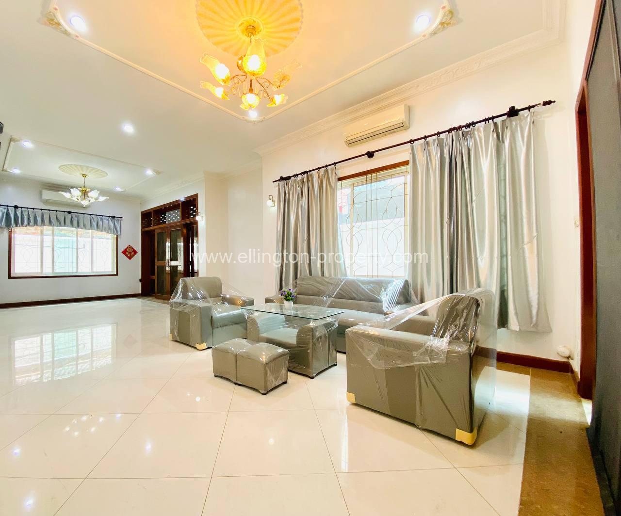 5 Bedrooms Villa Available For Rent Location In Tonle Bassac Id S2055 - Ellington Property