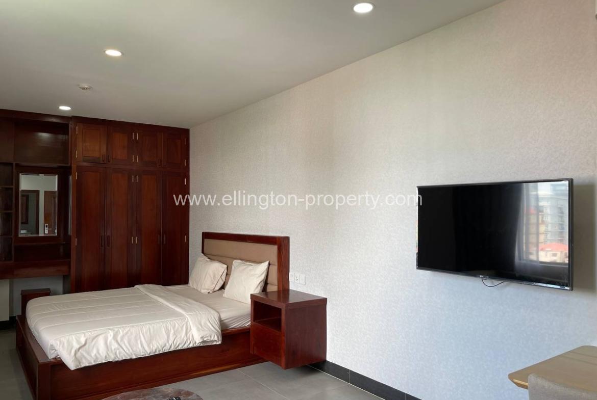 Studio Room Apartment Available For Rent Location In Tonle Bassac Near Aeon 1 Id S2047 - Ellington Property