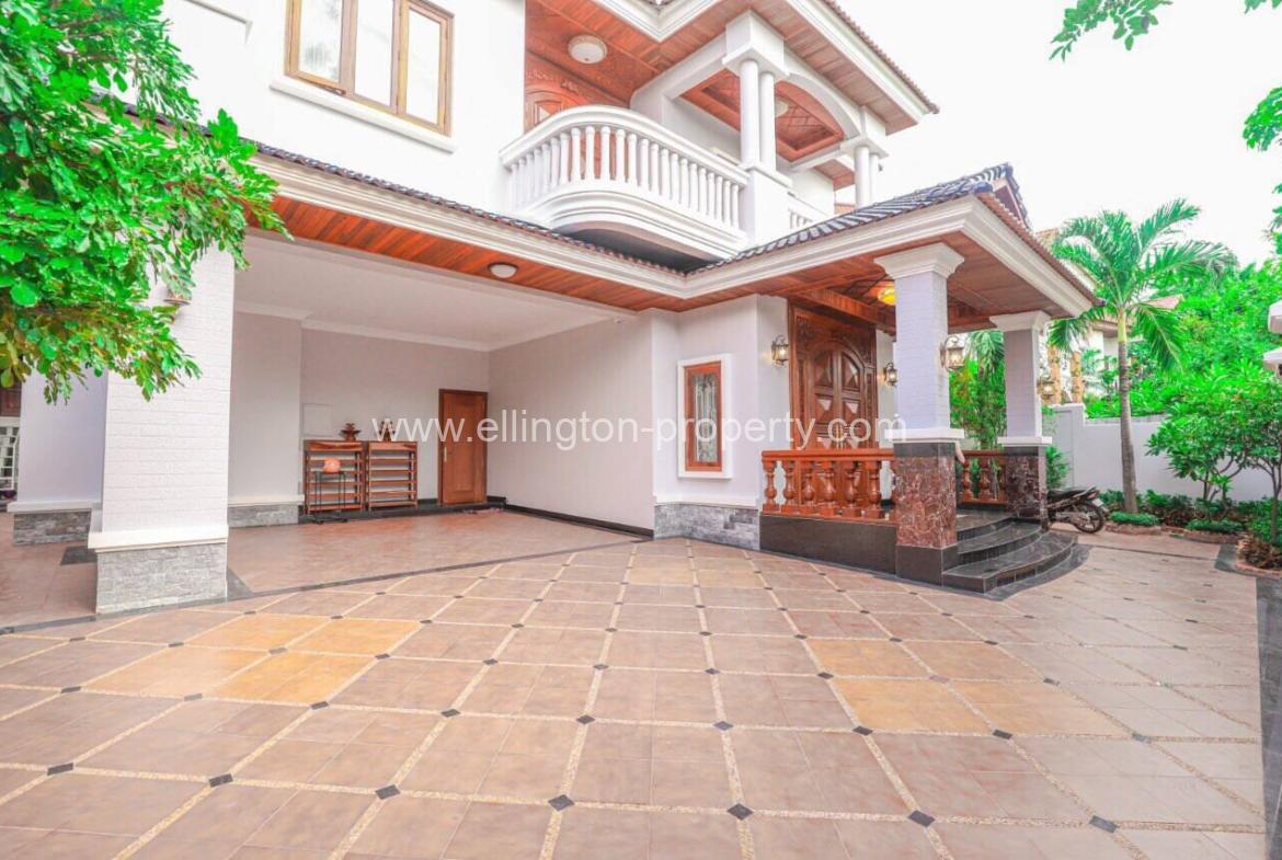 5 Bedroom Villa For Rent In Tonle Bassic - Ellington Property