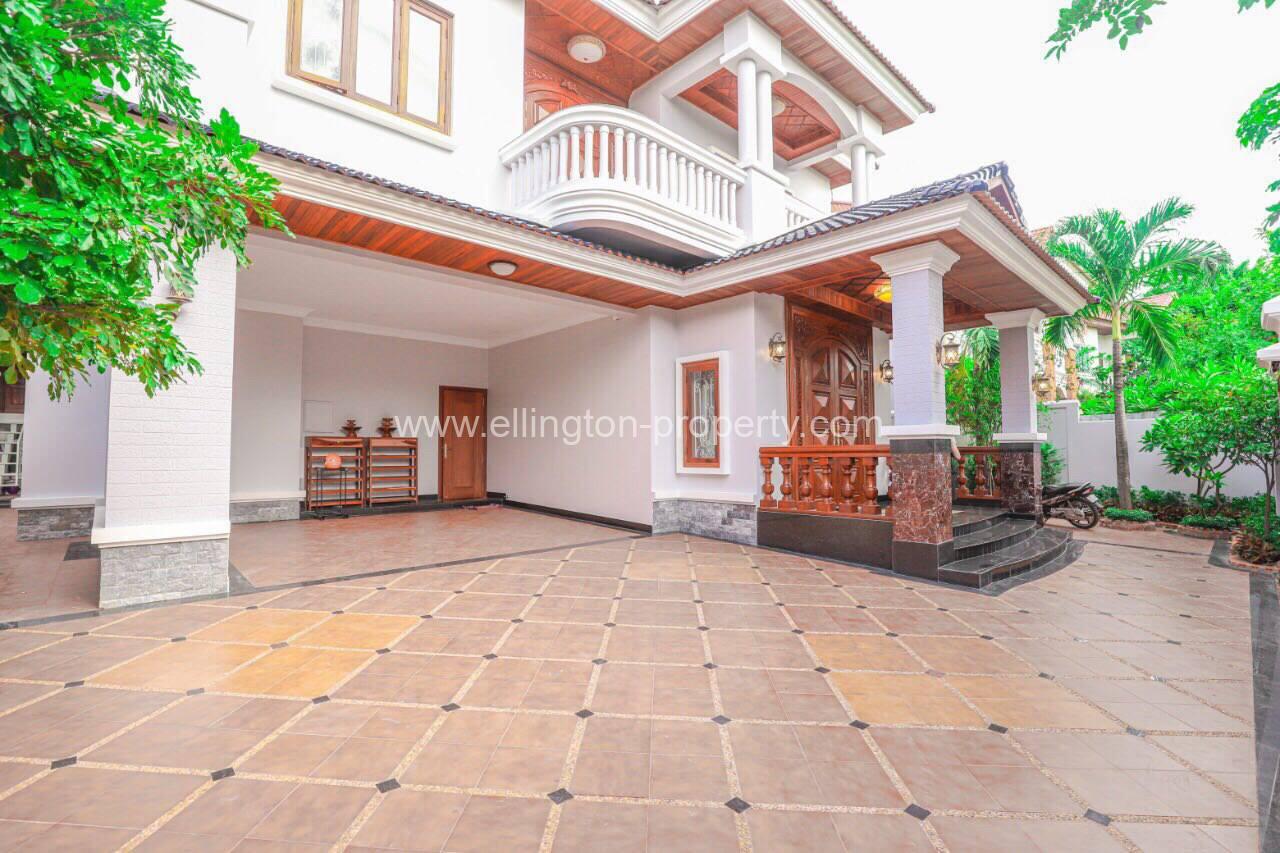 5 Bedroom Villa For Rent In Tonle Bassic - Ellington Property