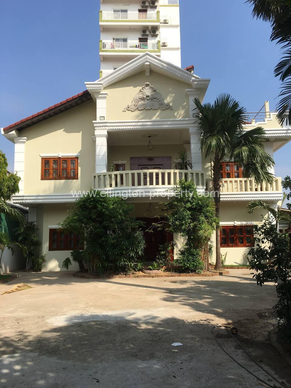 8 Bedrooms Villa Available For Rent , Located In Toul Kork id S2040 - Ellington Property