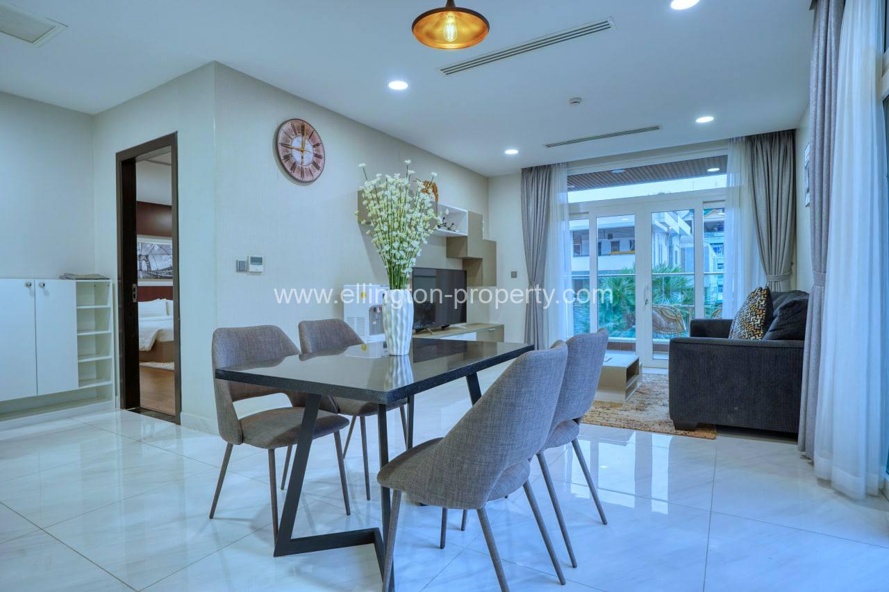 1 Bedroom Services Apartment Available For Rent Location In Bkk2 - Ellington Property