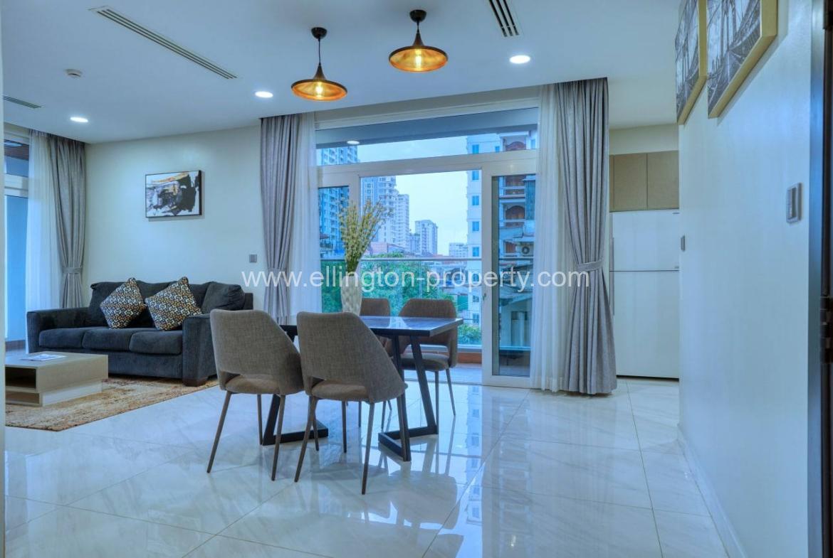 1 Bedroom Services Apartment Available For Rent Location In Bkk2 - Ellington Property