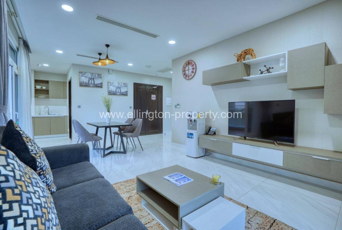 1 Bedroom Services Apartment Available For Rent Location In Bkk2 - Ellington Property