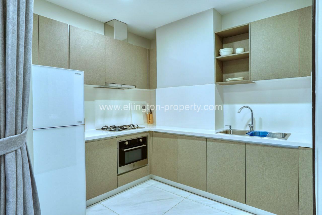 1 Bedroom Services Apartment Available For Rent Location In Bkk2 - Ellington Property