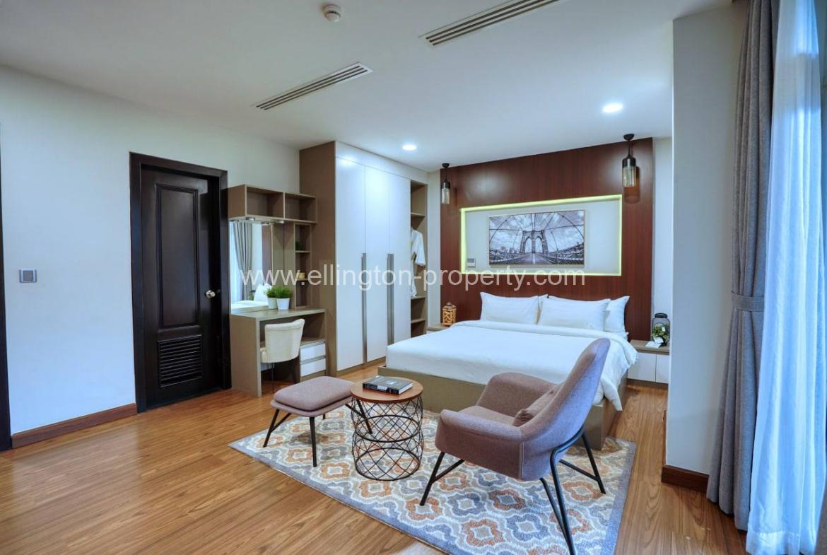 1 Bedroom Services Apartment Available For Rent Location In Bkk2 - Ellington Property