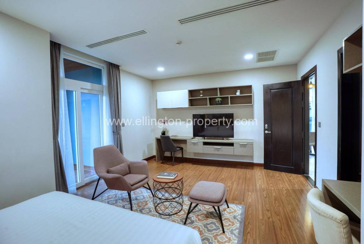 1 Bedroom Services Apartment Available For Rent Location In Bkk2 - Ellington Property