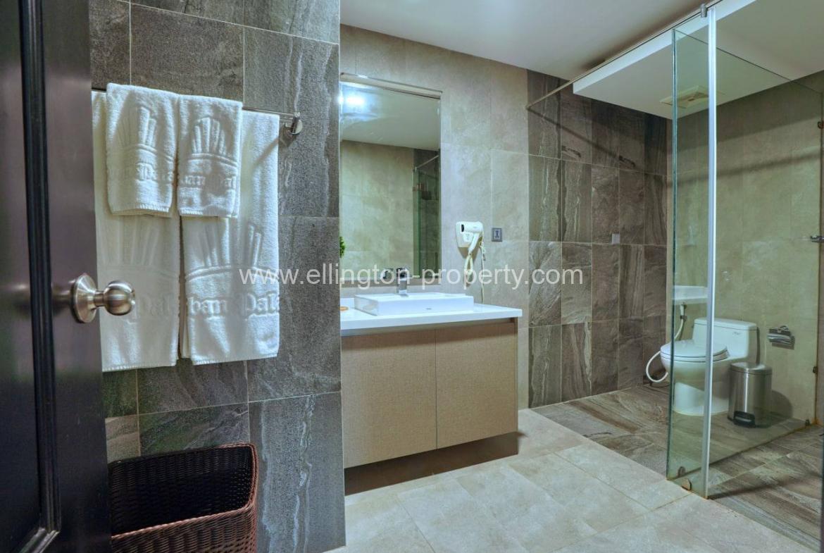 1 Bedroom Services Apartment Available For Rent Location In Bkk2 - Ellington Property