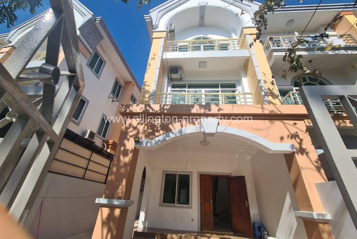 4 Bedroom Shophouse Available For Rent In Tonle Bassac Id S168 - Ellington Property