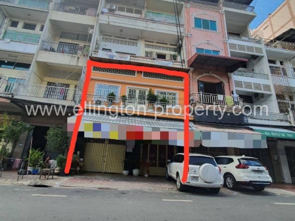 Shophouse Available For Rent Location In Daunh Penh Id S2105 - Ellington Property