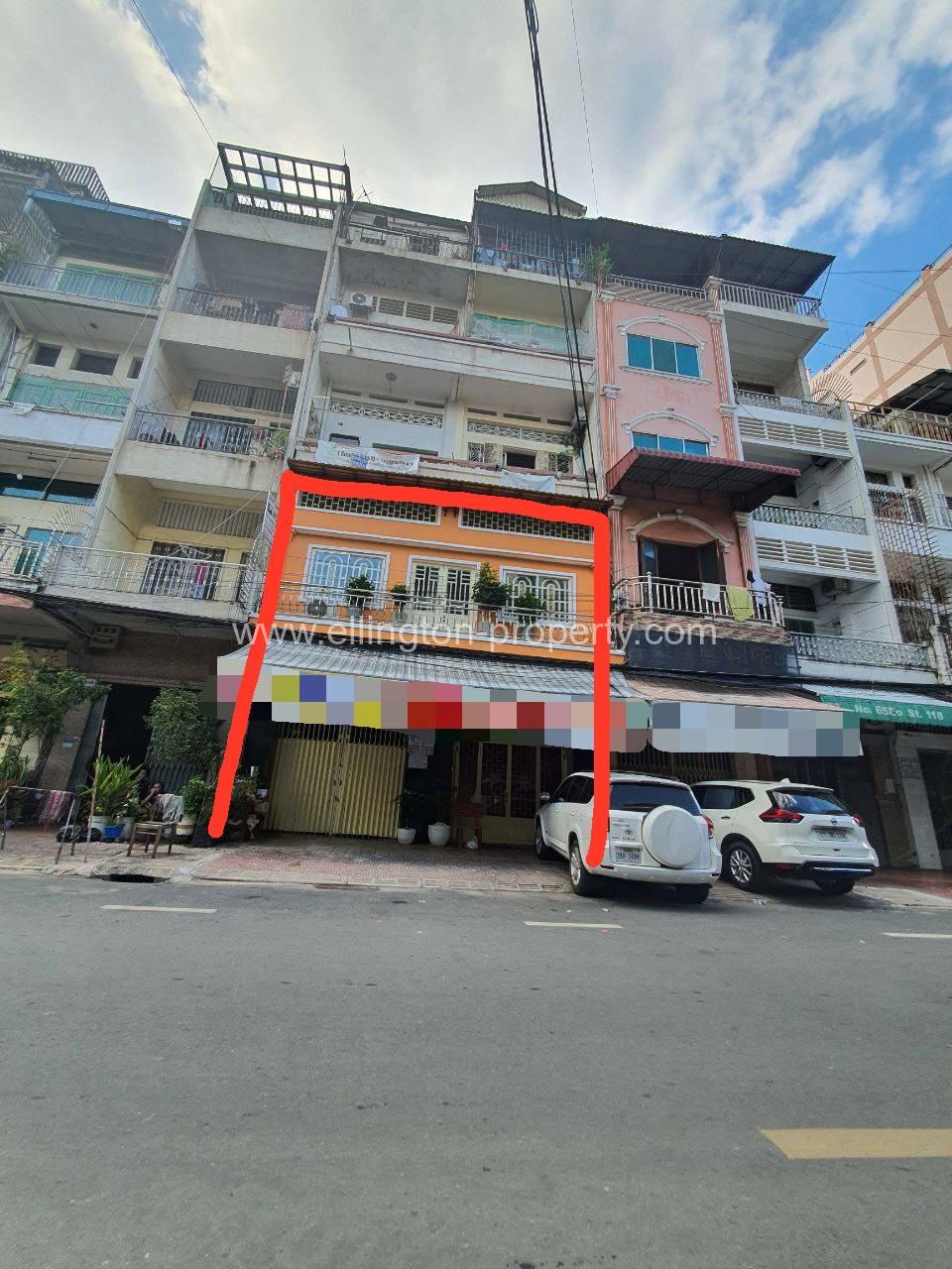 Shophouse Available For Rent Location In Daunh Penh Id S2105 - Ellington Property