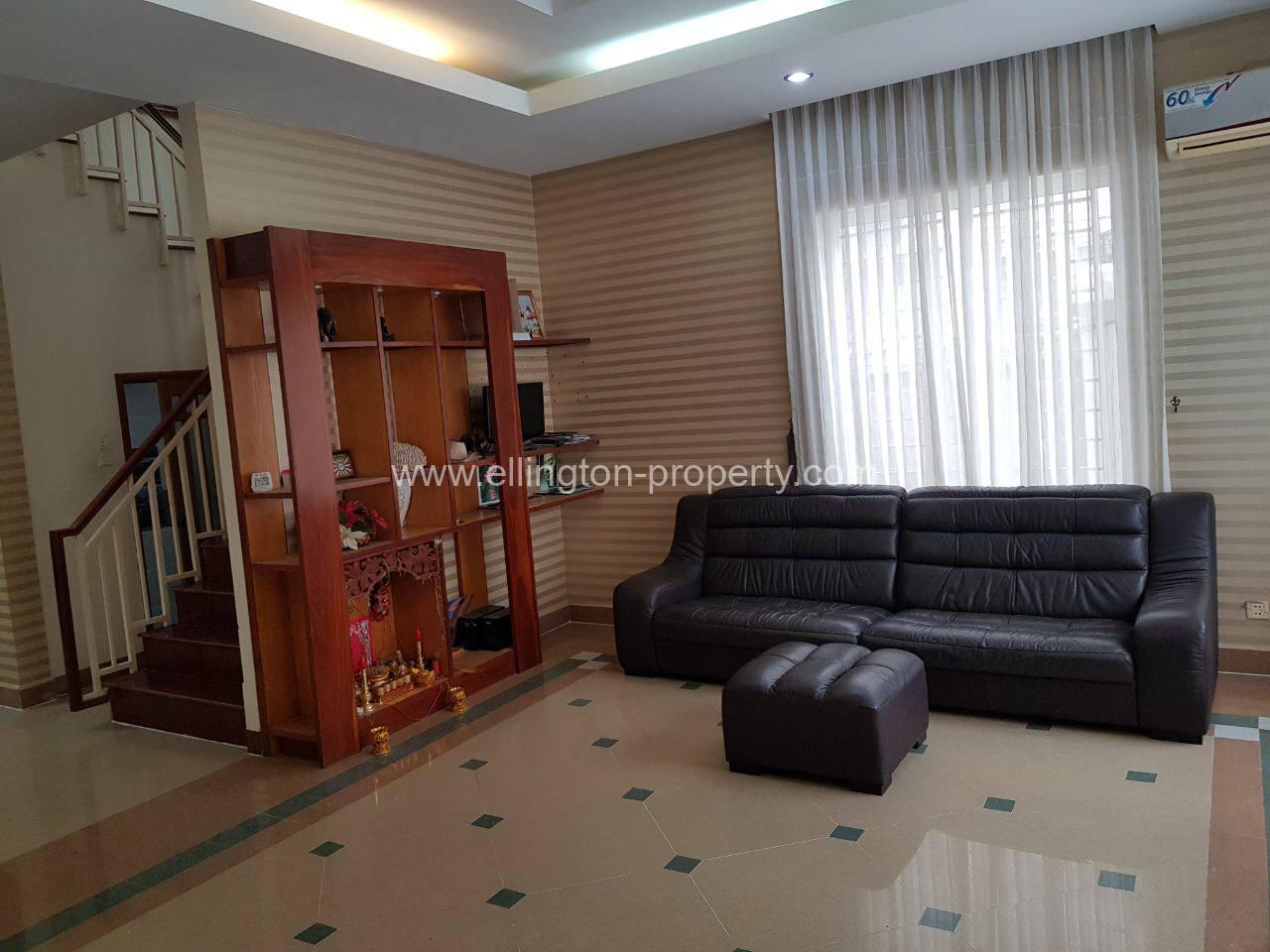 4 Bedrooms Twin Villa Available For Rent Location In Beong Snor Id S2169 - Ellington Property