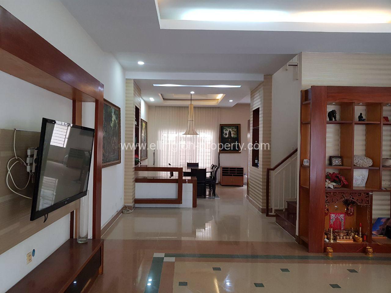 4 Bedrooms Twin Villa Available For Rent Location In Beong Snor Id S2169 - Ellington Property