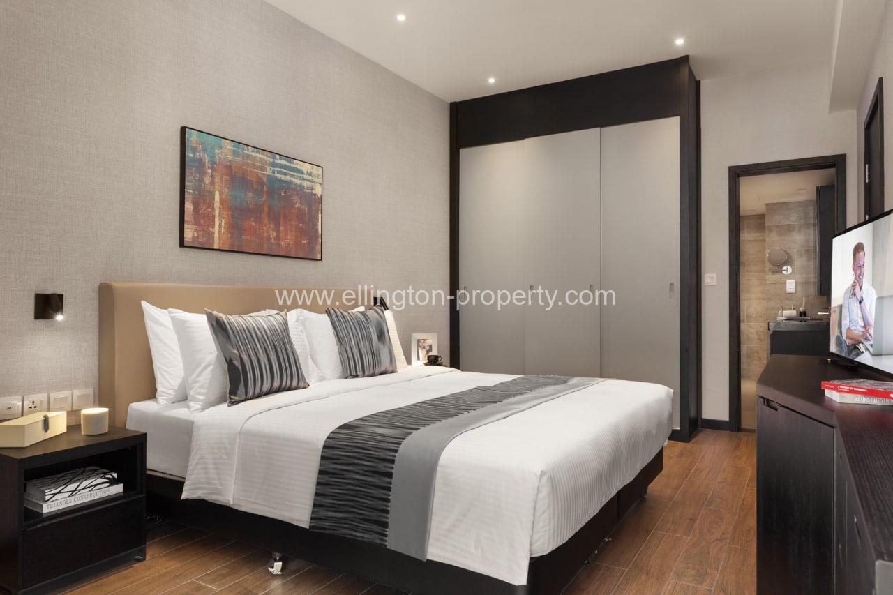 1 Bedroom Premier Services Apartment Available For Rent Location At Tonle Bassac Id S2187 - Ellington Property