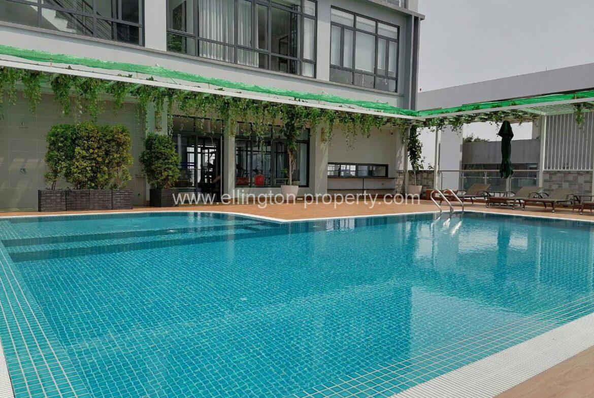 1 Bedroom Services Apartment For Rent In Bkk1 - Ellington Property