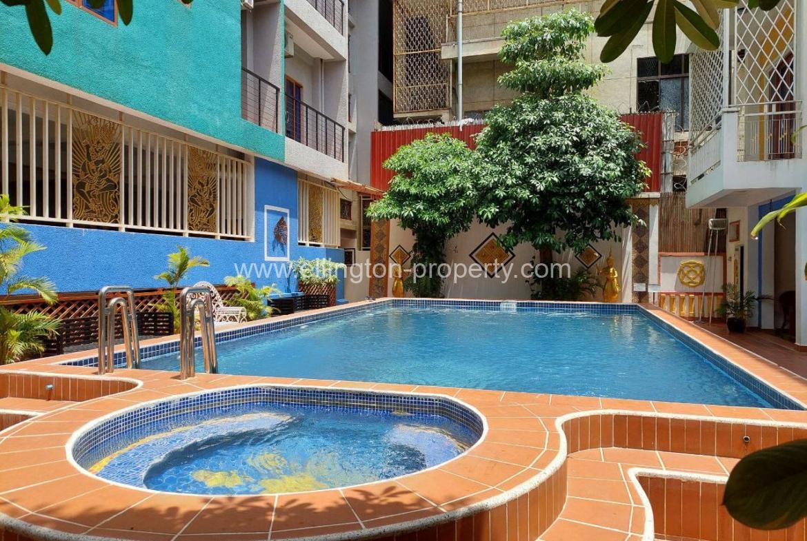 2 Bedroom Services Apartment For Rent In Daun Penh - Ellington Property