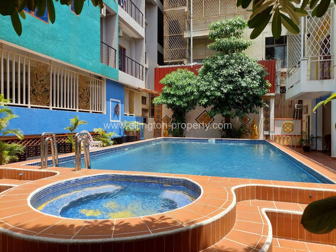 2 Bedroom Services Apartment For Rent In Daun Penh - Ellington Property