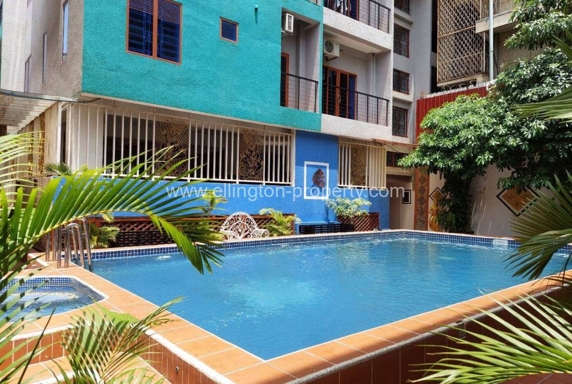 2 Bedroom Services Apartment For Rent In Daun Penh - Ellington Property