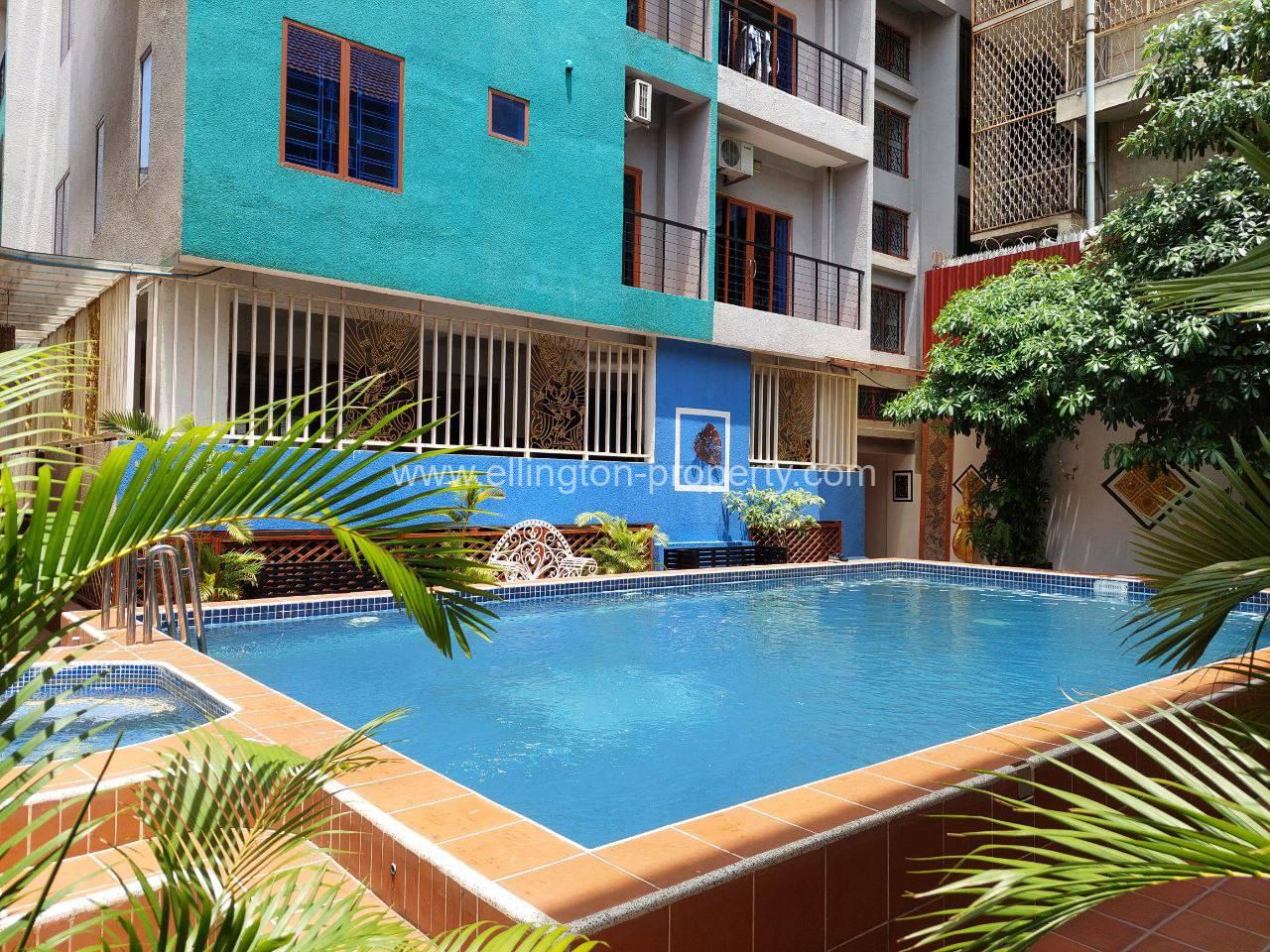 2 Bedroom Services Apartment For Rent In Daun Penh - Ellington Property