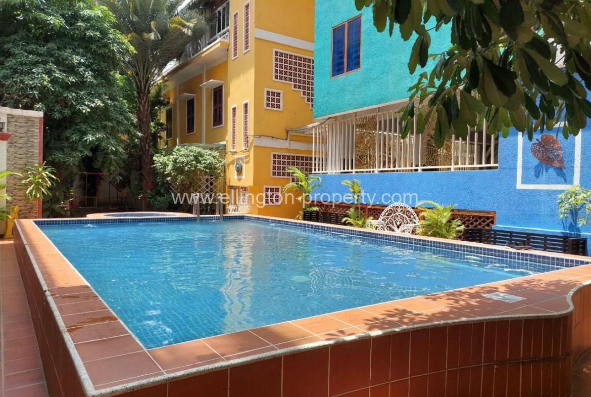 2 Bedroom Services Apartment For Rent In Daun Penh - Ellington Property