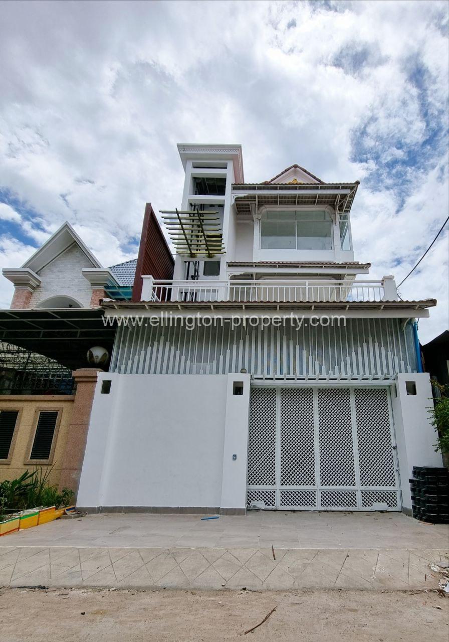 House With Elevator For Rent Location Beong Trobek Near Russai Market - Ellington Property