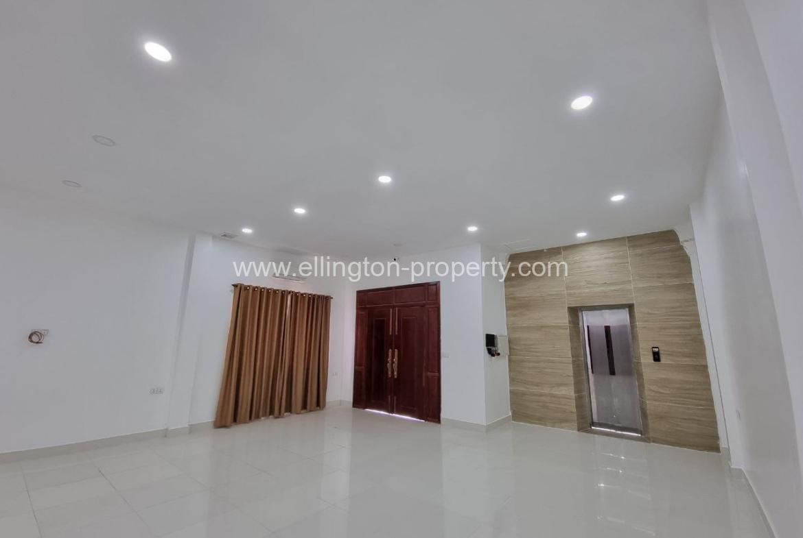 House With Elevator For Rent Location Beong Trobek Near Russai Market - Ellington Property