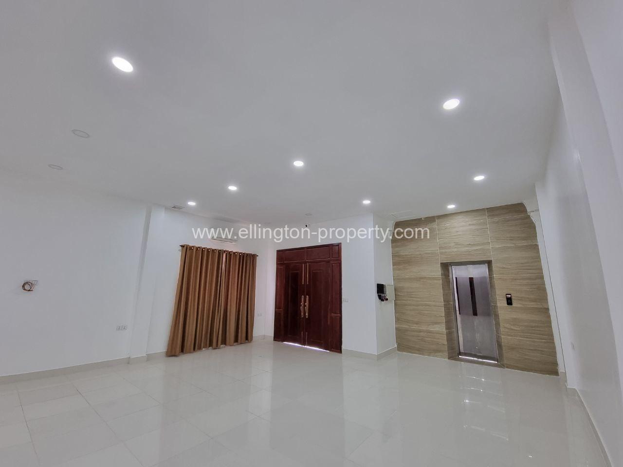 House With Elevator For Rent Location Beong Trobek Near Russai Market - Ellington Property