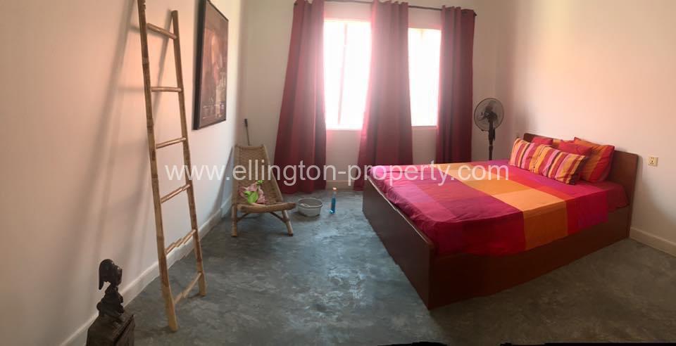 3 Bedrooms Flat House For Rent, Tonle Bassac. - Ellington Property