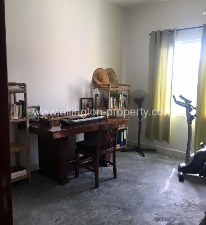 3 Bedrooms Flat House For Rent, Tonle Bassac. - Ellington Property