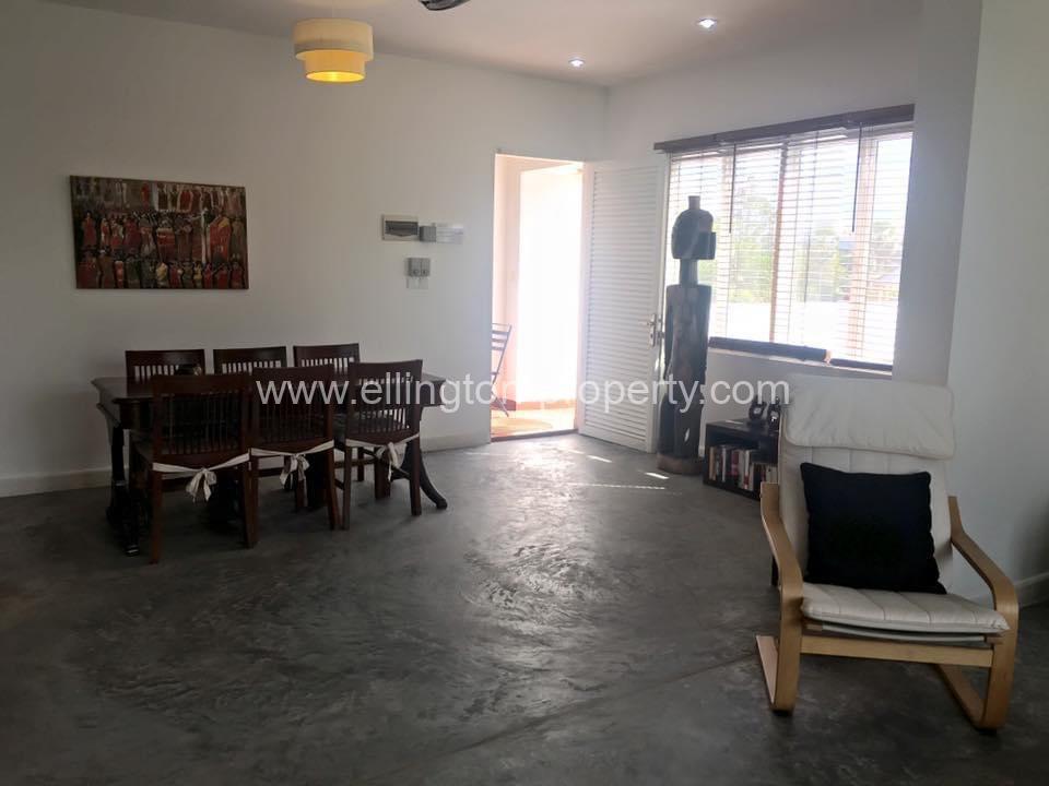 3 Bedrooms Flat House For Rent, Tonle Bassac. - Ellington Property