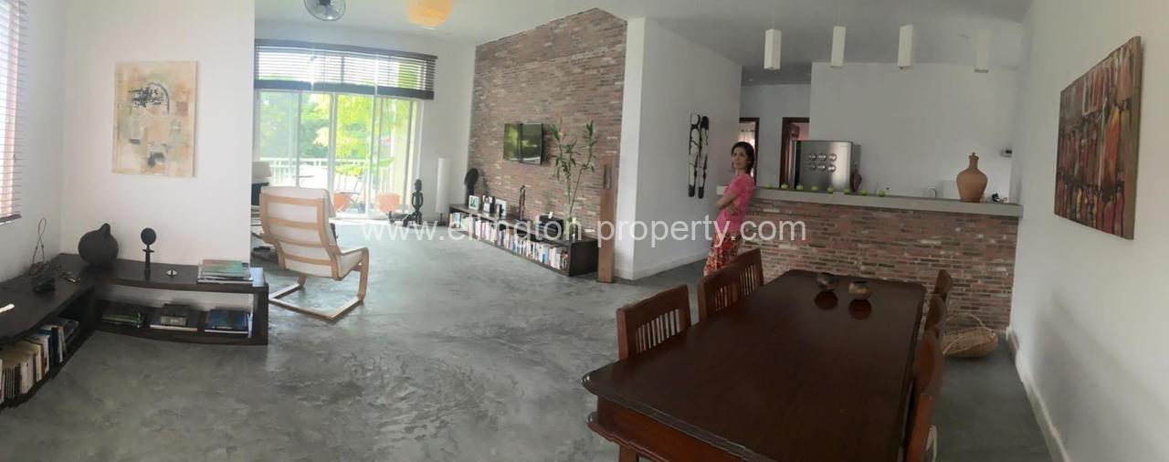 3 Bedrooms Flat House For Rent, Tonle Bassac. - Ellington Property