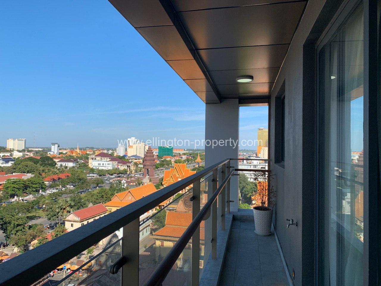 1 Bed Service Apartment For Rent In Bkk1 - Ellington Property