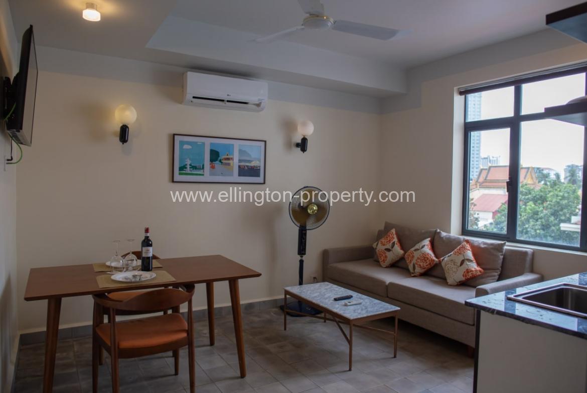 1bedroom Service Apartment For Rent In Daun Penh! - Ellington Property