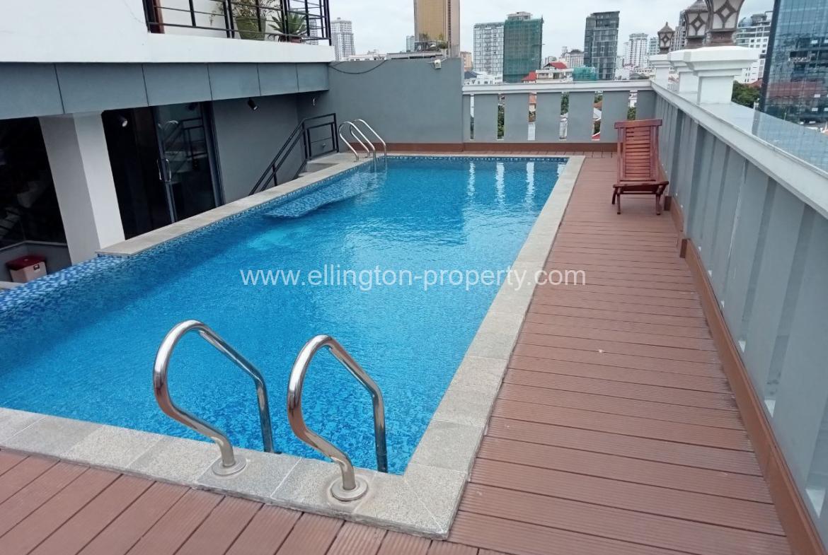 1bedroom Service Apartment For Rent In Daun Penh - Ellington Property