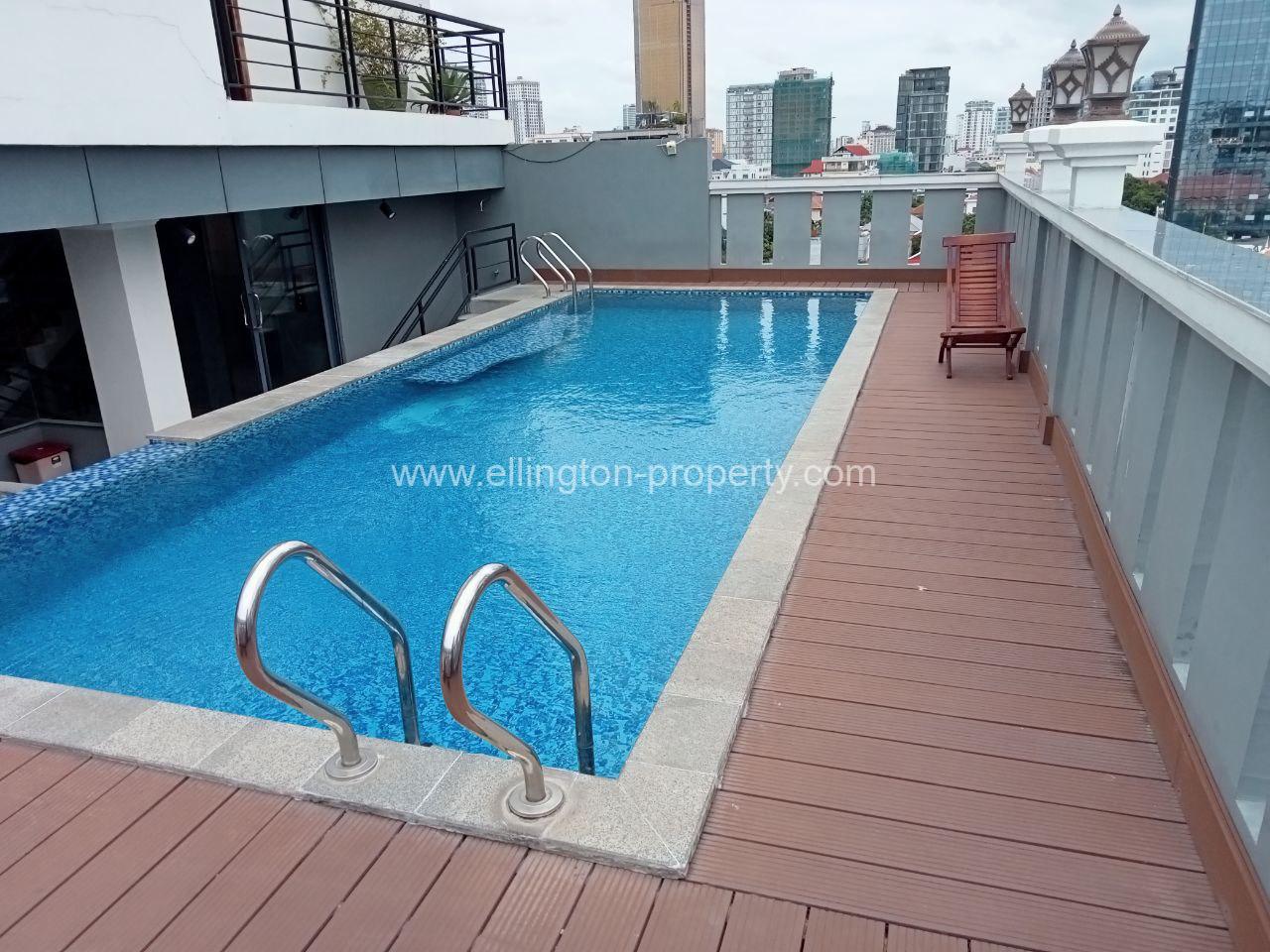 1bedroom Service Apartment For Rent In Daun Penh - Ellington Property