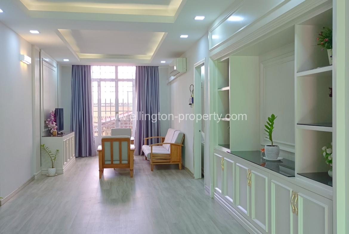 2 Bedrooms Service Apartment For Rent In Bkk1 - Ellington Property