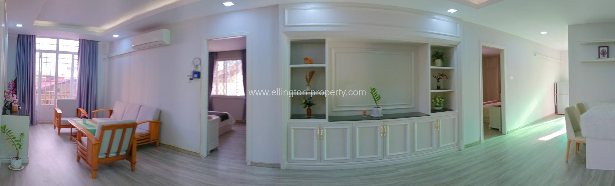 2 Bedrooms Service Apartment For Rent In Bkk1 - Ellington Property