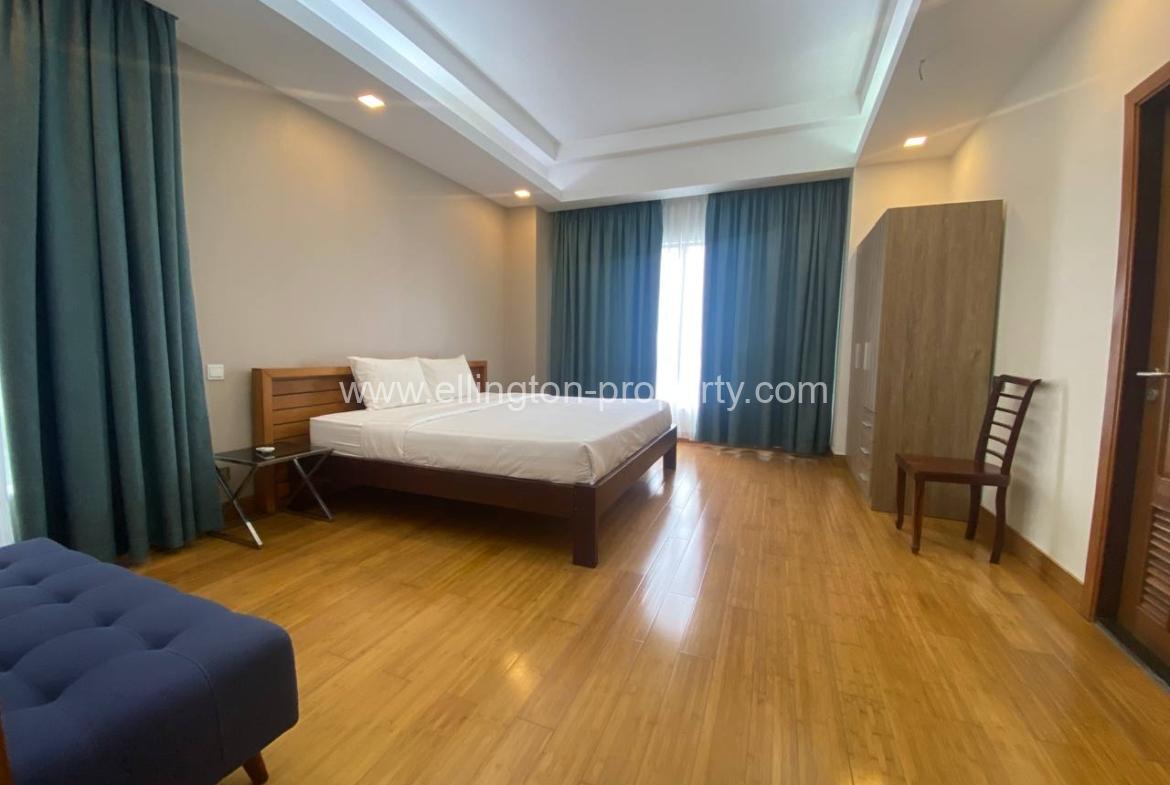 2 Bedrooms Service Apartment For Rent In Bkk1 - Ellington Property