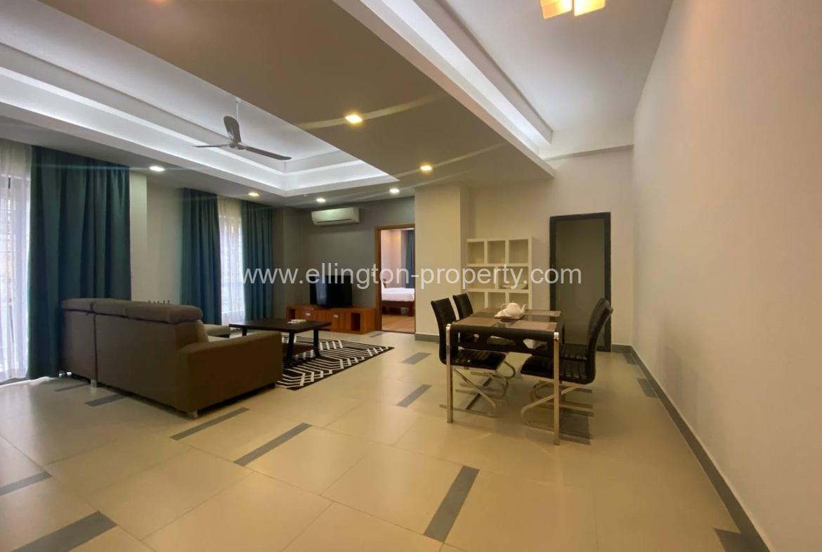 2 Bedrooms Service Apartment For Rent In Bkk1 - Ellington Property