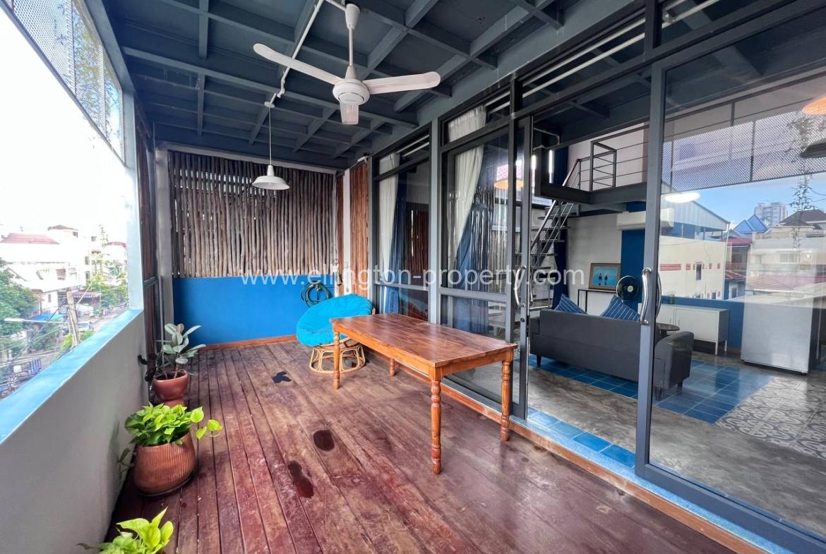 1 Bedroom Renovated Duplex Style For Rent Bkk3 - Ellington Property