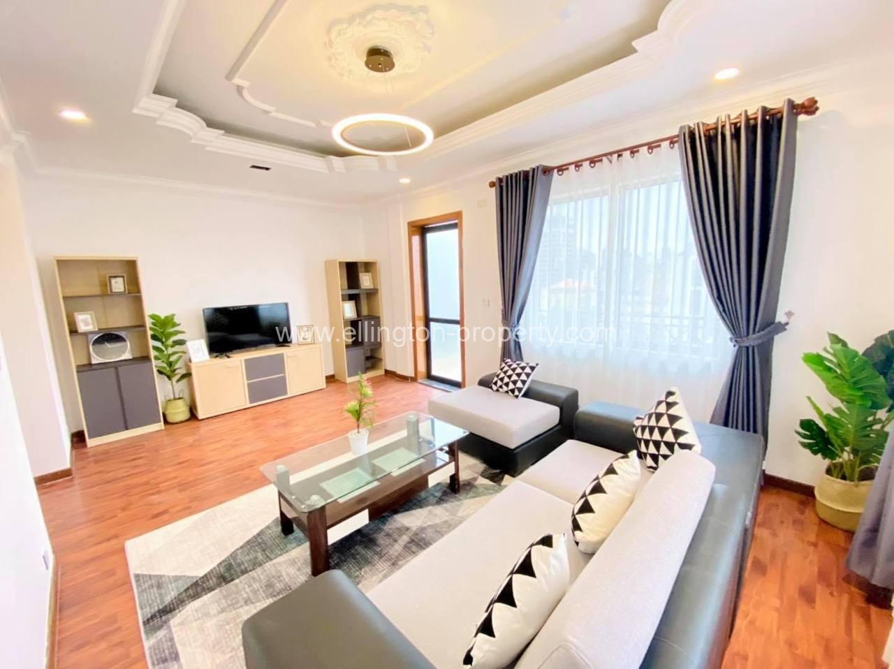 2 Bedrooms Service Apartment For Rent In Bkk1 - Ellington Property