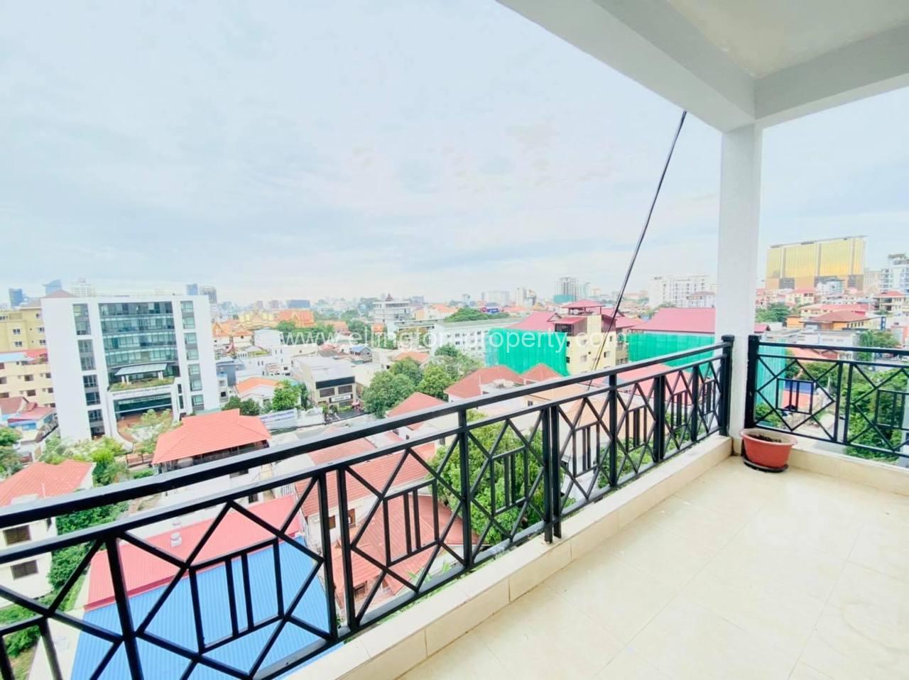 2 Bedrooms Service Apartment For Rent In Bkk1 - Ellington Property