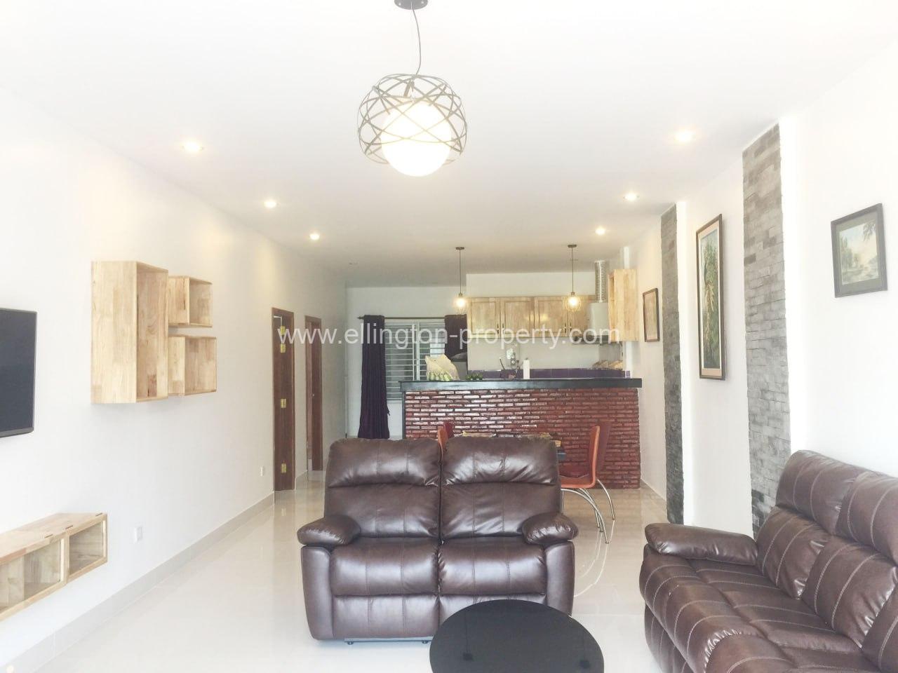 3 Bedrooms Apartment For Rent In Tonle Bassac Area. - Ellington Property