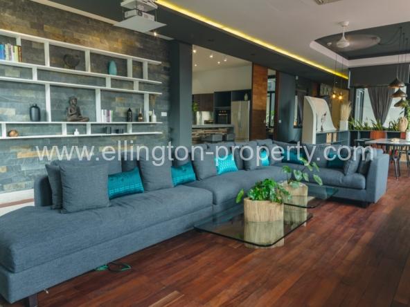 3 Bedrooms Apatrtment For Rent In Tonle Bassac Area. - Ellington Property