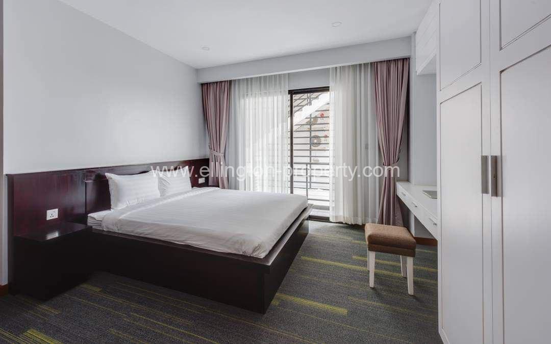 2 Bedrooms Service Apartment For Rent In Bkk1 - Ellington Property